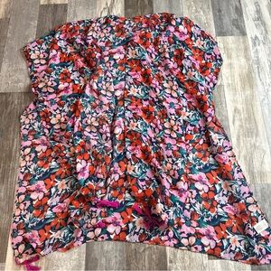 Do Everything In Love Flowers, Lightweight Shawl, Cardigan, One Size